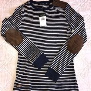 Ralph Lauren long sleeve tee with zipper detail